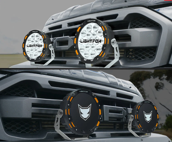 Lightfox Iconic 7" OSRAM LED Driving Spot Lights 1Lux@816m (Pair) 12,603Lumens