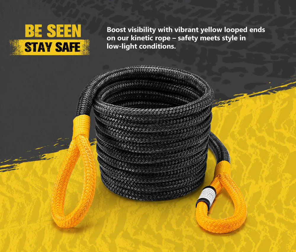 Bunker Indust 9M Kinetic Recovery Rope 15,422kg Snatch Strap Soft