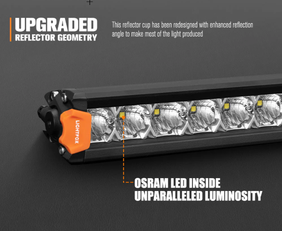 Lightfox Vega Series 40inch Osram LED Light Bar 1Lux @ 611m 25,160 Lumens