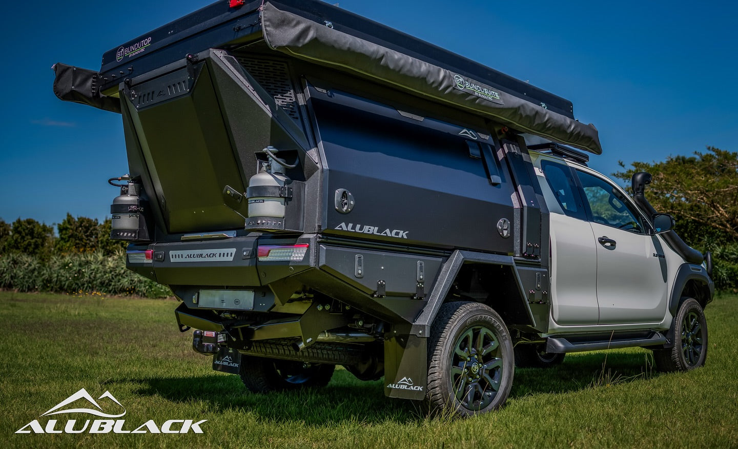 Alublack Extended Cab Camper Shell