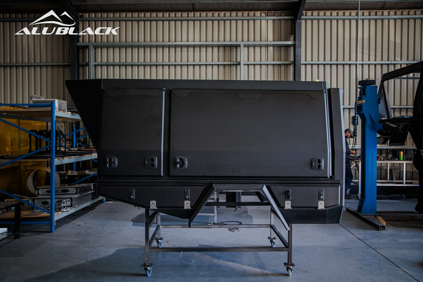 Alublack Double Cab Camper shell