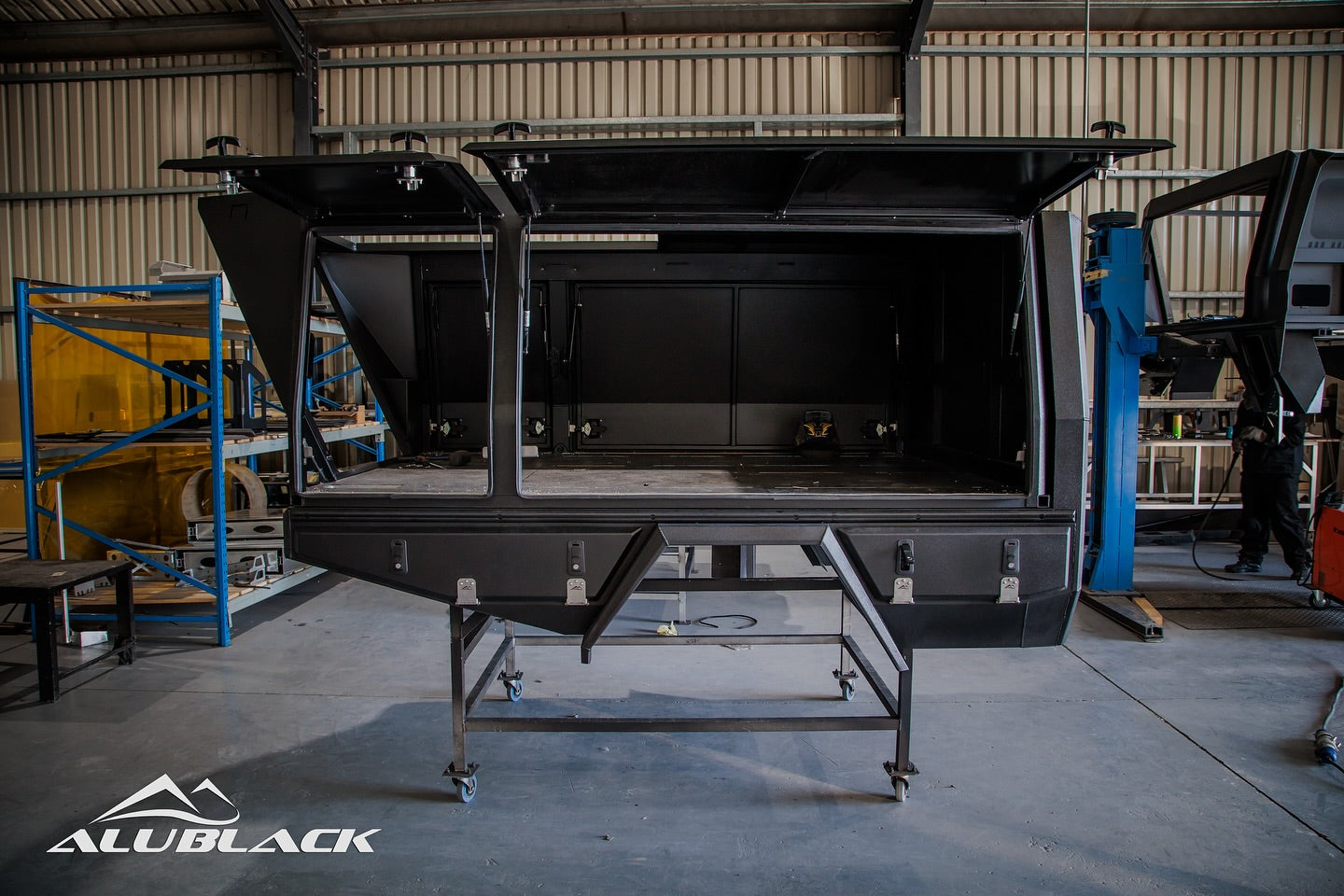 Alublack Single Cab Camper Shell