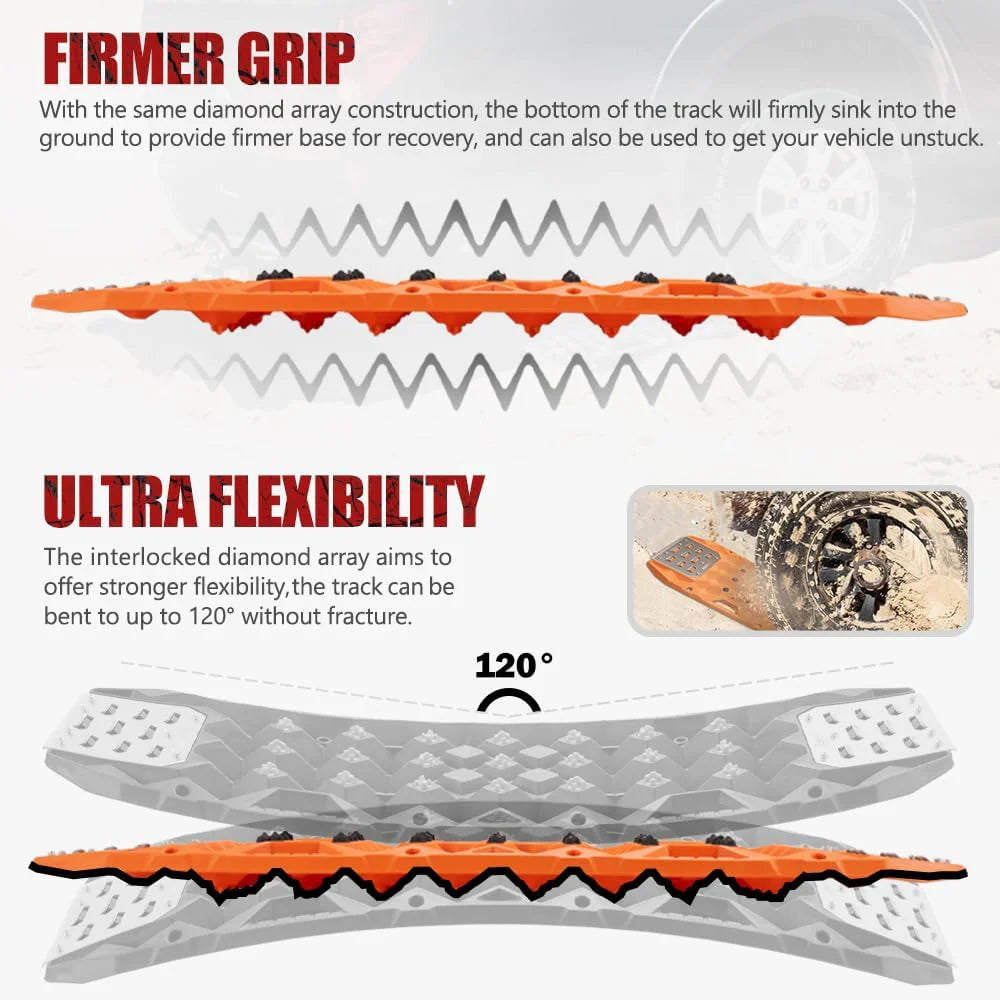 BUNKER INDUST Traction Boards With Replaceable Teeth & Steel Plate