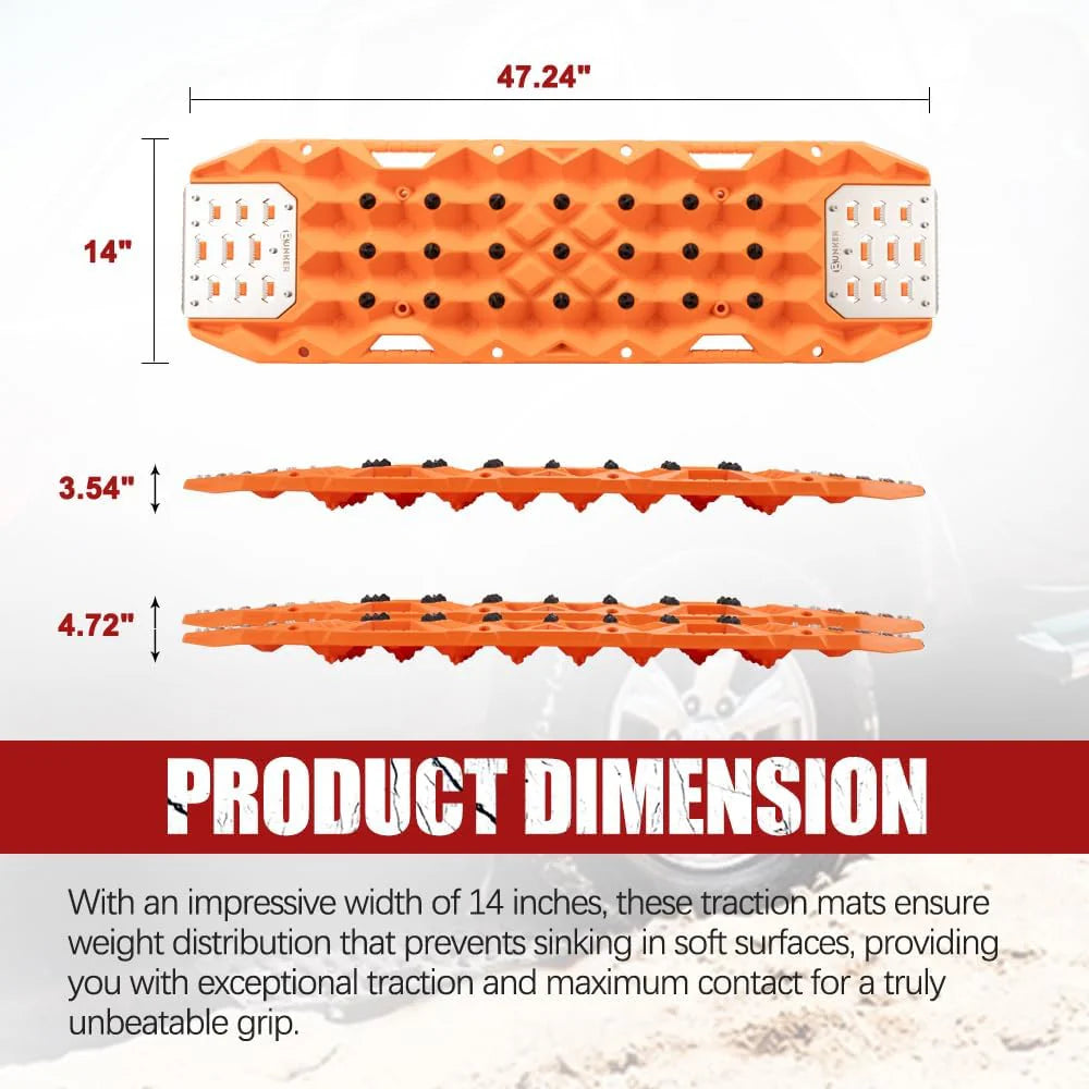 BUNKER INDUST Traction Boards With Replaceable Teeth & Steel Plate