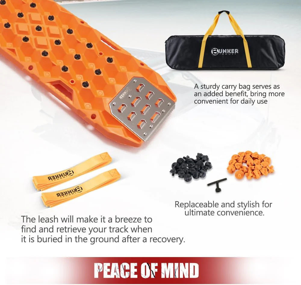 BUNKER INDUST Traction Boards With Replaceable Teeth & Steel Plate