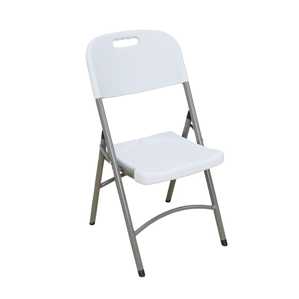 BUSHTEC WHITE HDPE FOLDING CHAIR