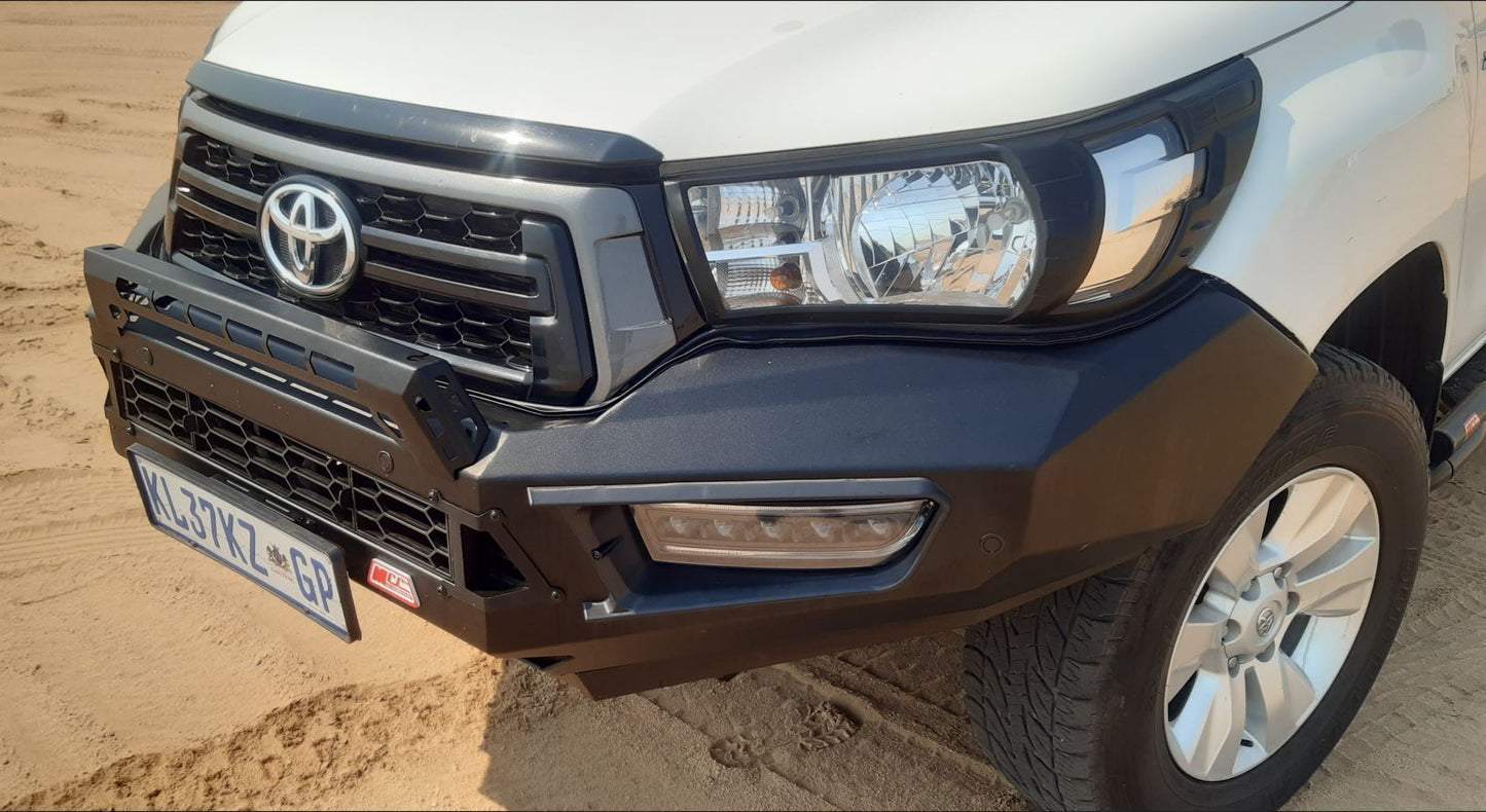 TOYOTA HILUX GD6 2018-2020 ROCCO DAKAR/LEGEND 50 MCC MILD STEEL PEGASUS STYLE BUMPER REPLACEMENT BULLBAR