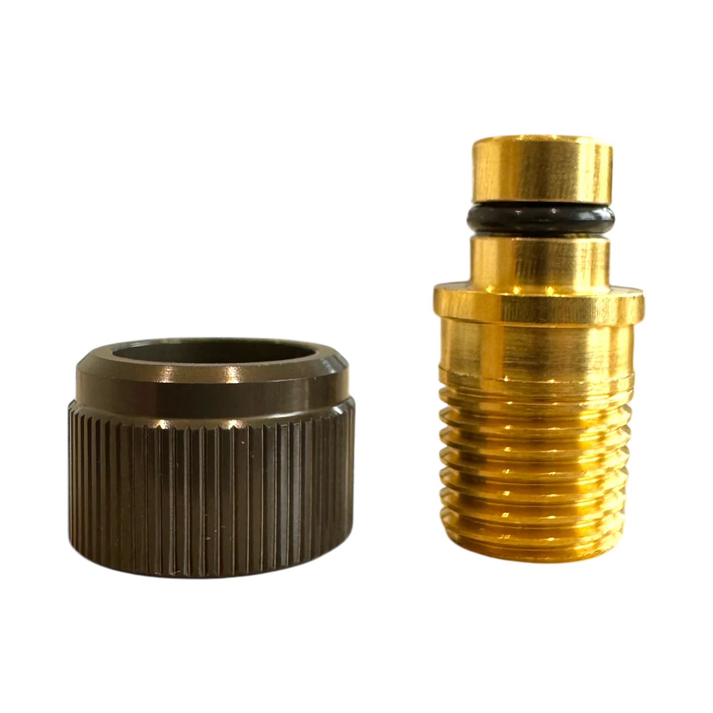 3/8 Swivel to 1/4 NPT w/ Cover Nut (Male)