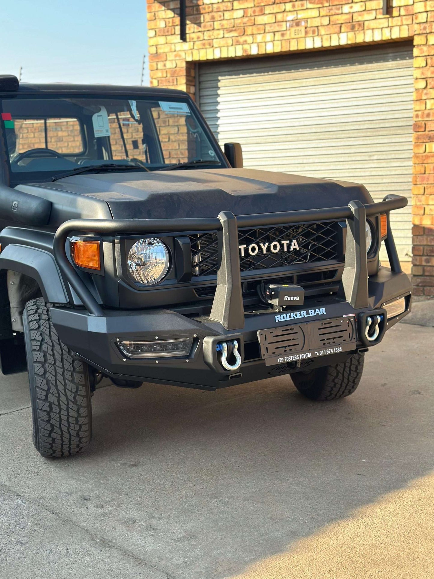 MCC Rocker Bar Full Loop Front Bumper Replacement Bullbar with Pegasus lights for Toyota LandCruiser 70 and 79 Series 2024 onwards