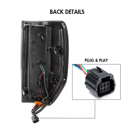 Ford Ranger LED Running Tail Light - Dynamic Welcome Smoke Lens