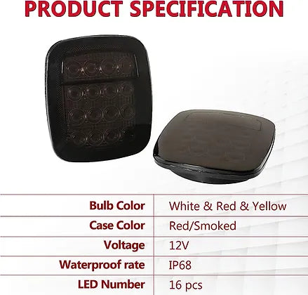 TJ Tail Light - Smoke Lens