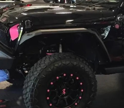 JL Longhorn Aluminum Front Fender Flares with Lights