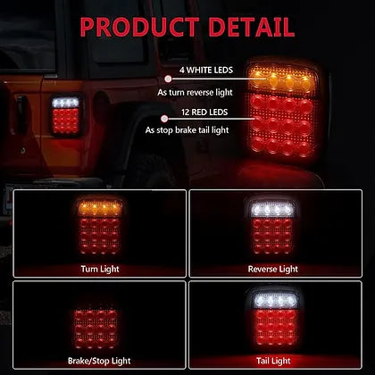 TJ Tail Light - Smoke Lens