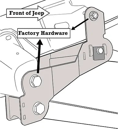 JL/JT 2.5-4 inch Geometry Correction Control Arm Drop Brackets #991003