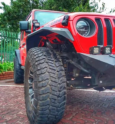 JL Longhorn Aluminum Front Fender Flares with Lights