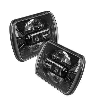 5x7inch Kingkong Square Headlight DOT Black - Pair