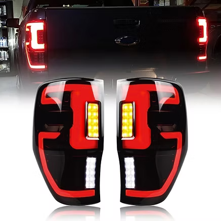 Ford Ranger LED Running Tail Light - Dynamic Welcome Smoke Lens