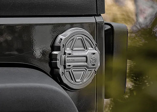 GEEA® Design JK Fuel Cap Cover - Black Aluminum Alloy