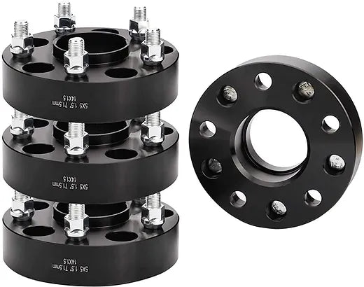 JL Wheel Spacer 38mm (1.5inch) Black - 4 piece