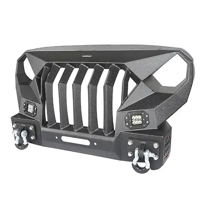 JK Longhorn Stubby Front Grill Bumper w/ LED