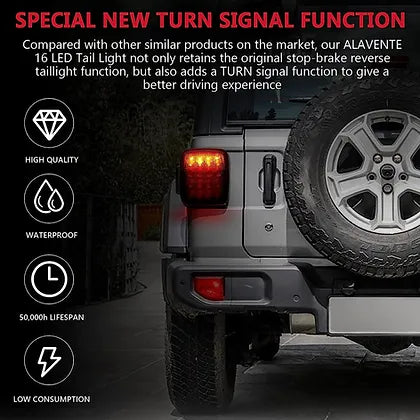 TJ Tail Light - Smoke Lens