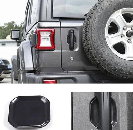 JL 4-Door Glossy Black ABS Car Exterior Door Handle Bowl Cover