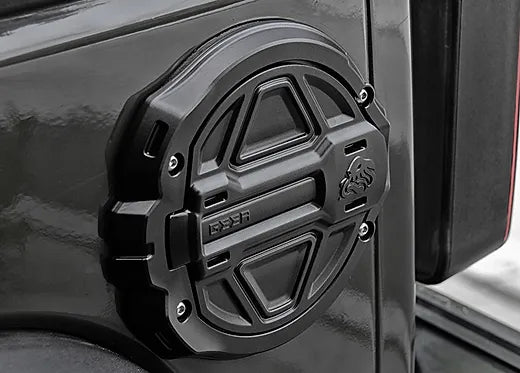 GEEA® Design JK Fuel Cap Cover - Black Aluminum Alloy