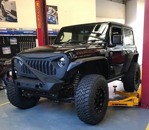 JL Longhorn Aluminum Front Fender Flares with Lights