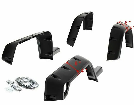 TJ Fender Flare Kit for 1997-2006 - Pack of 6