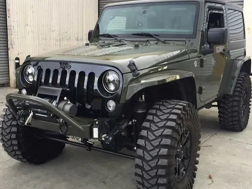 JK/JL Avenger Aluminum Fender Flare - Black powder coated