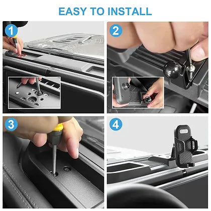 2024+ JL JT Dash Mount Cellphone Holder