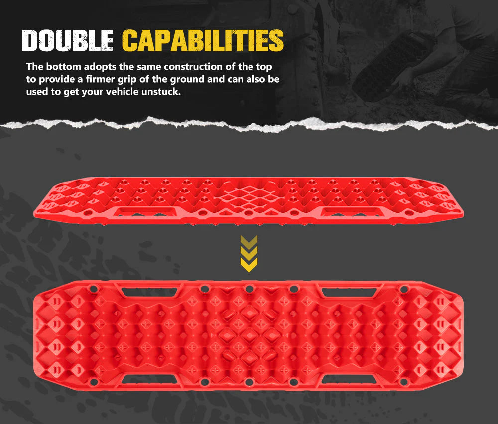Pair Recovery Tracks Sand Track With Jack Base 10T Red