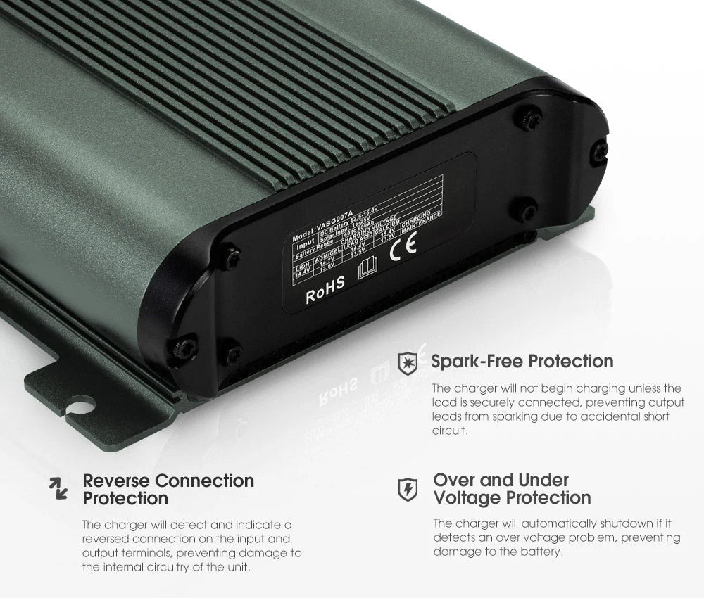 Atem Power 12V 20A DC To DC Battery Charger MPPT System Kit Isolator Dual Battery