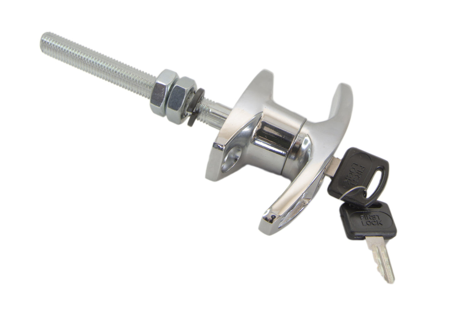 T LOCK CHROME PLATED PAIRED (2 Locks)