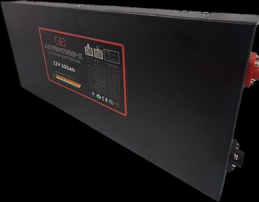 Adventure-X Super Slimline Lithium Battery 105Ah Victron Comms