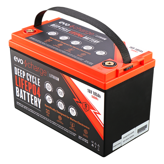 EvoCharge 12V 200Ah LiFePO4 Lithium Battery (12,8V 200Ah