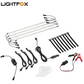 Lightfox 4PCS 12V LED Strip Light Bar Waterproof White Lights Boat Camping