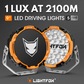 Lightfox Osram 9" LED Driving Lights Spotlight Offroad Vehicle 4x4