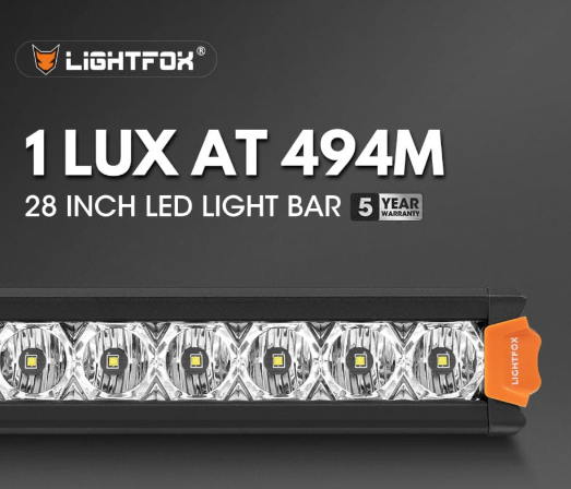 Lightfox Vega Series 28inch Osram LED Light Bar 1Lux @ 494m 17,612 Lumens