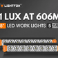 Lightfox Vega Series Pair 8inch Osram LED Light Bar 1Lux @ 606m 8,856 Lumens