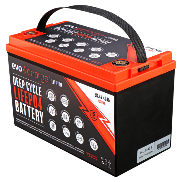 EvoCharge 36V 60Ah LiFePO4 Lithium Battery