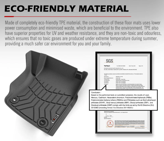 Kiwi Master 3D TPE Car Floor Mats For Toyota Land Cruiser 79 Series 2012 - Onward GXL Dual Cab