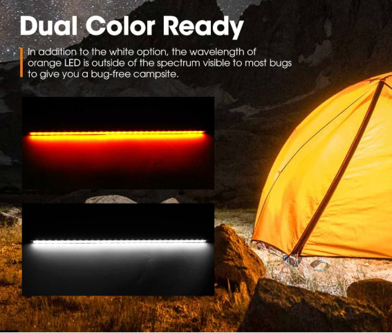 Lightfox 12V LED Camp Dual Colours Light Bar Kits Set Of 6