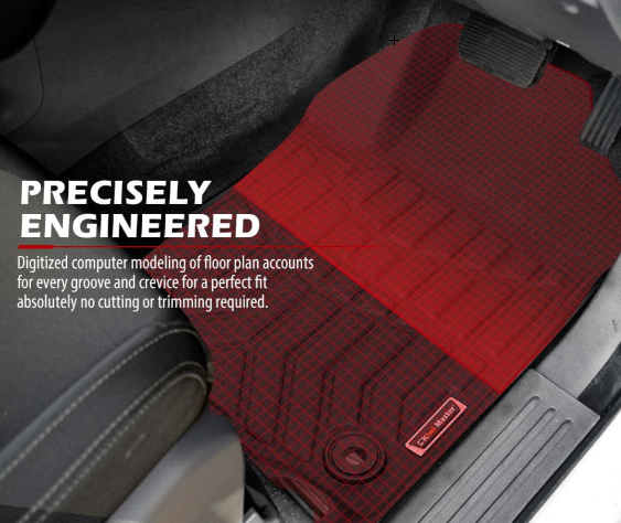 Kiwi Master 3D TPE Car Floor Mats For Nissan Navara D23 2015-Current