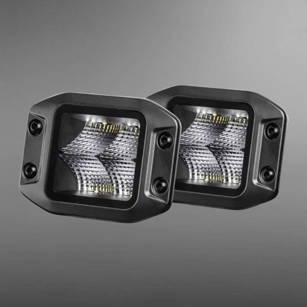 HELLA FLUSH MOUNT 3.2″ CUBE KIT FLOOD LED 1 LUX AT 42M