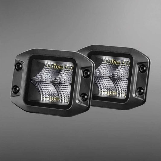 HELLA FLUSH MOUNT 3.2″ CUBE KIT FLOOD LED 1 LUX AT 42M