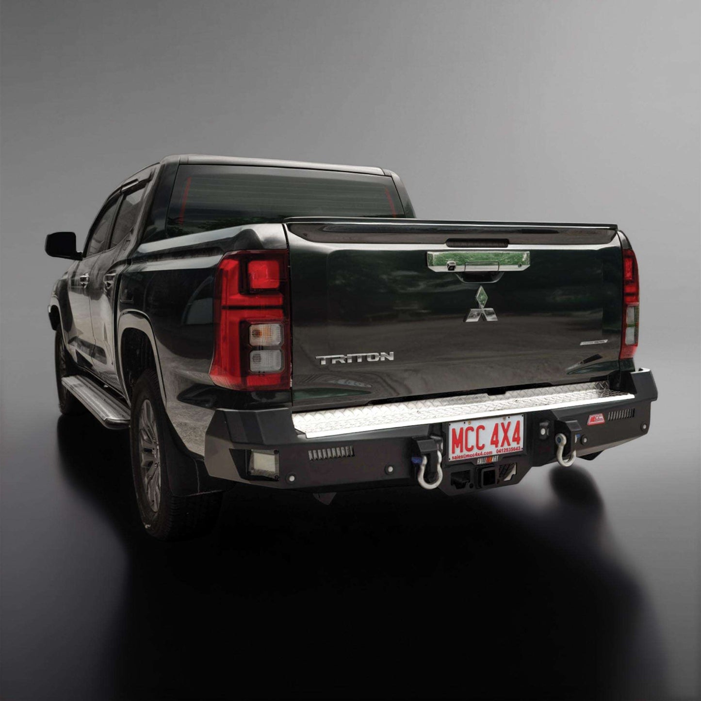 MCC Rocker Rear Replacement Bumper with Integrated Towbar for Mitsubishi Triton MV Series 2025 to current