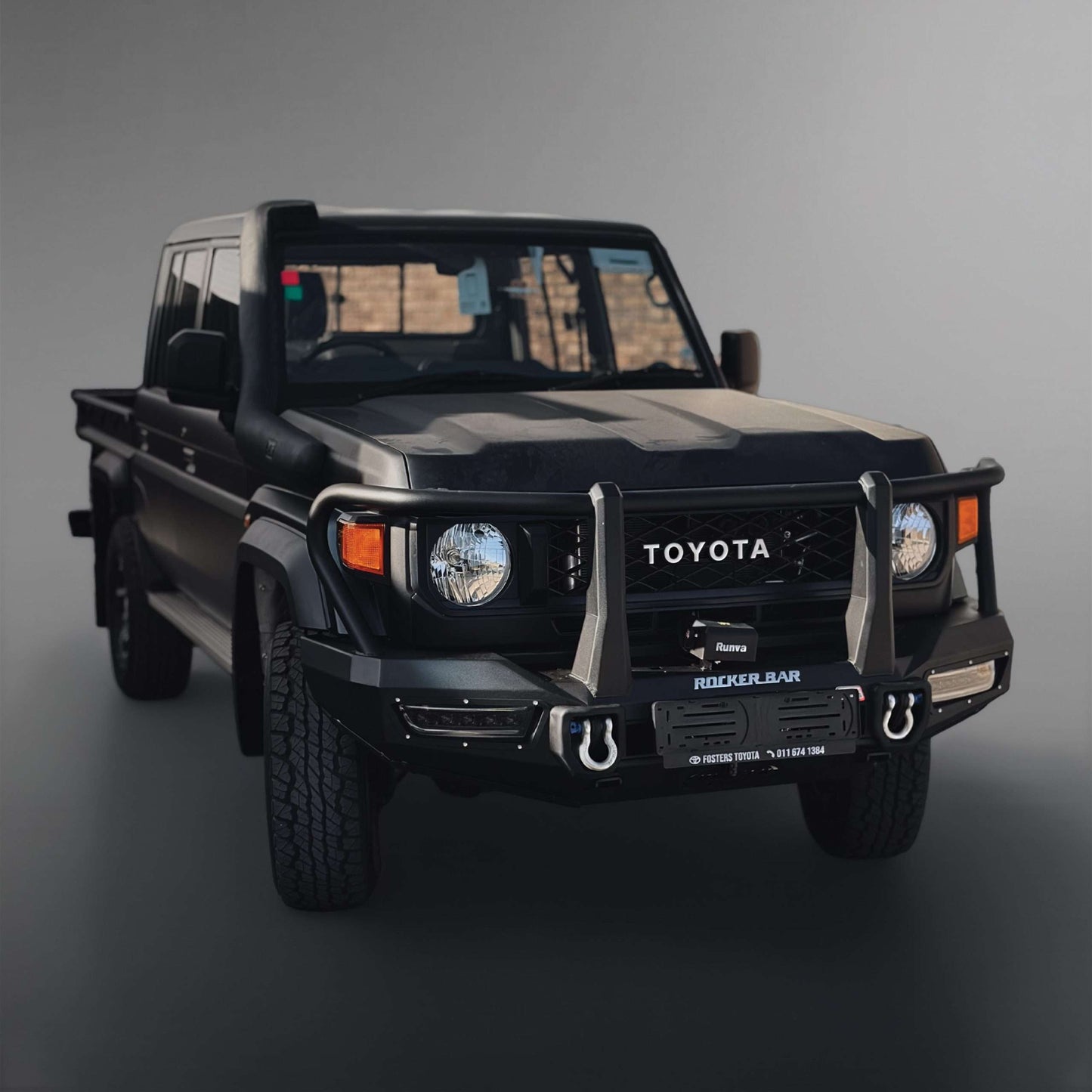 MCC Rocker Bar Full Loop Front Bumper Replacement Bullbar with Pegasus lights for Toyota LandCruiser 70 and 79 Series 2024 onwards