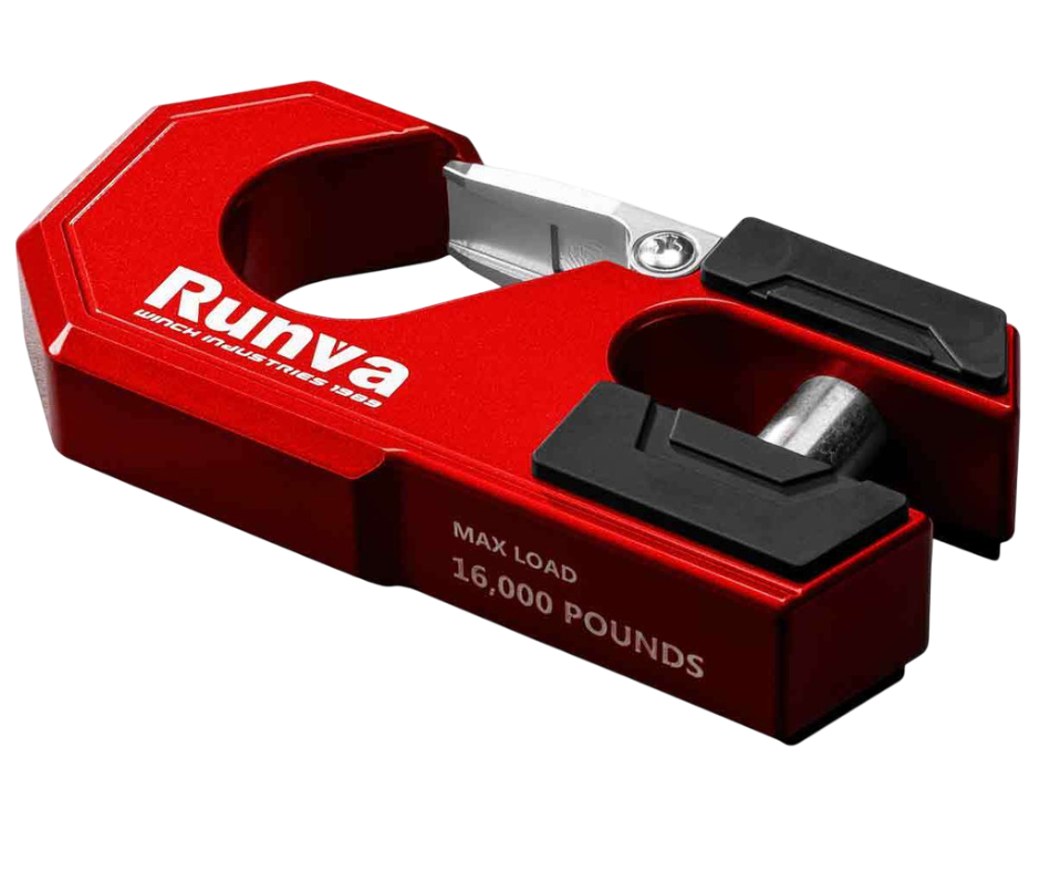 RUNVA Adventure Series 13 000lb 12V electric winch with synthetic rope, IP67 rated premium off-road recovery winch