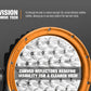 Lightfox Pair 9 Inch Osram LED Driving Lights Round Spotlight Spot DRL Headlight